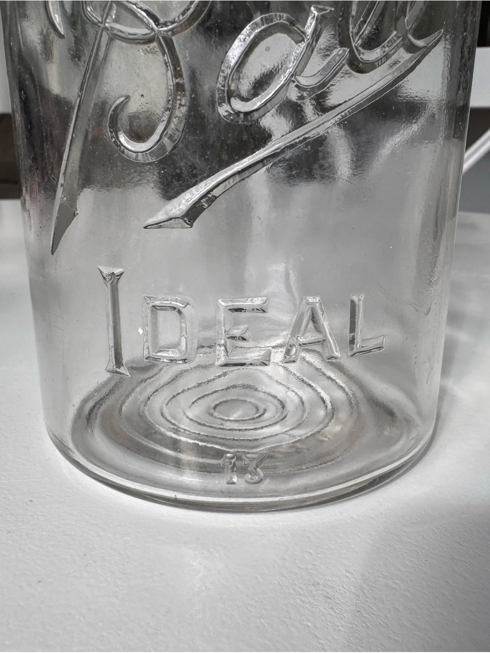Vintage Ball Quart Clear Glass Airtight Storage Jar with Wire Bail Lid - Clear